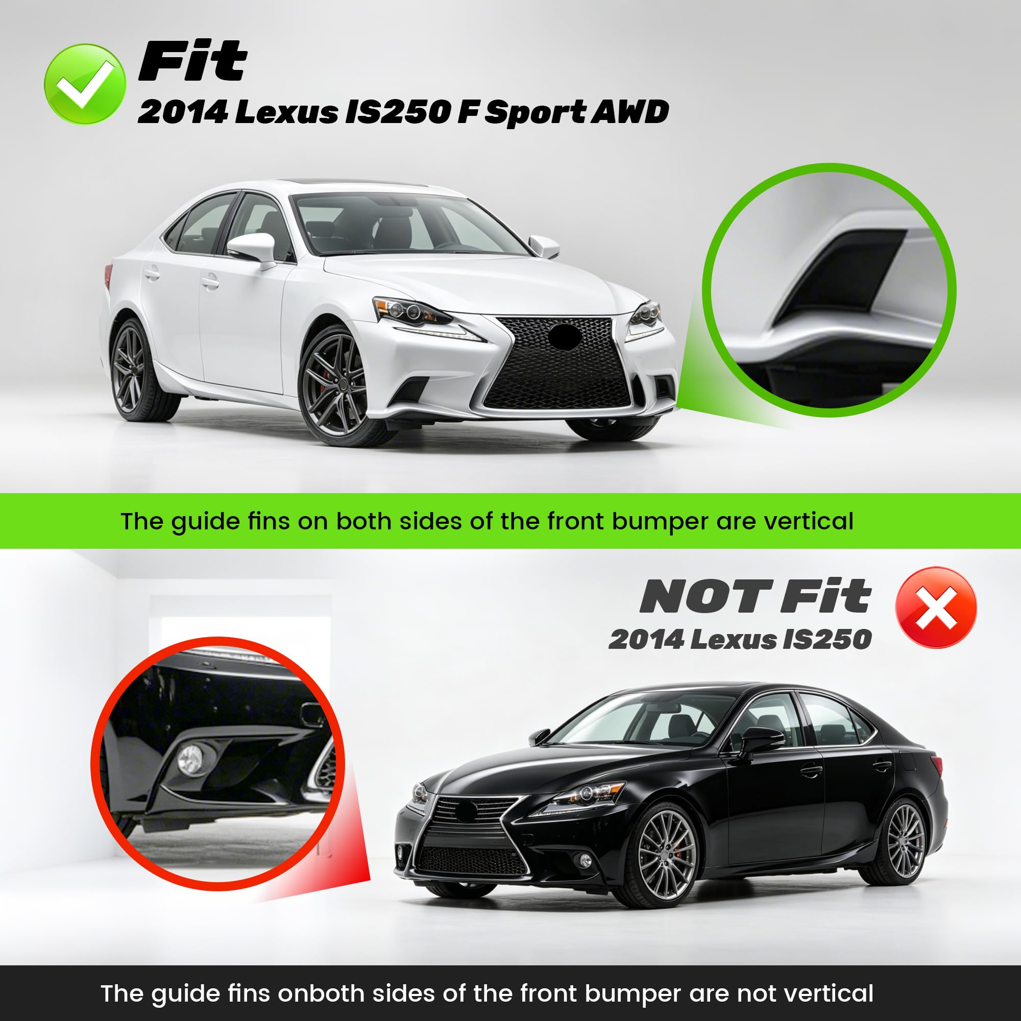Amazon | KUAFUバンパーグリル 14-16 Lexus F-Sport IS200t IS250