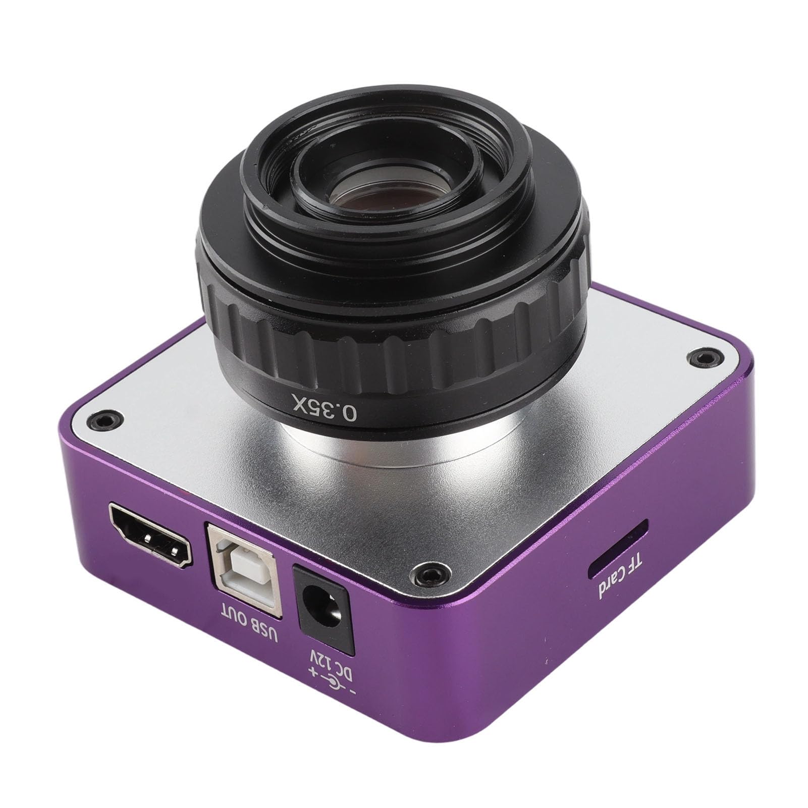 Fotocamera per Microscopio Eujgoov 51 MP Fotocamera con Montaggio a C per Microscopio Stereo Trinoculare AC100‑240V(EU Plug)