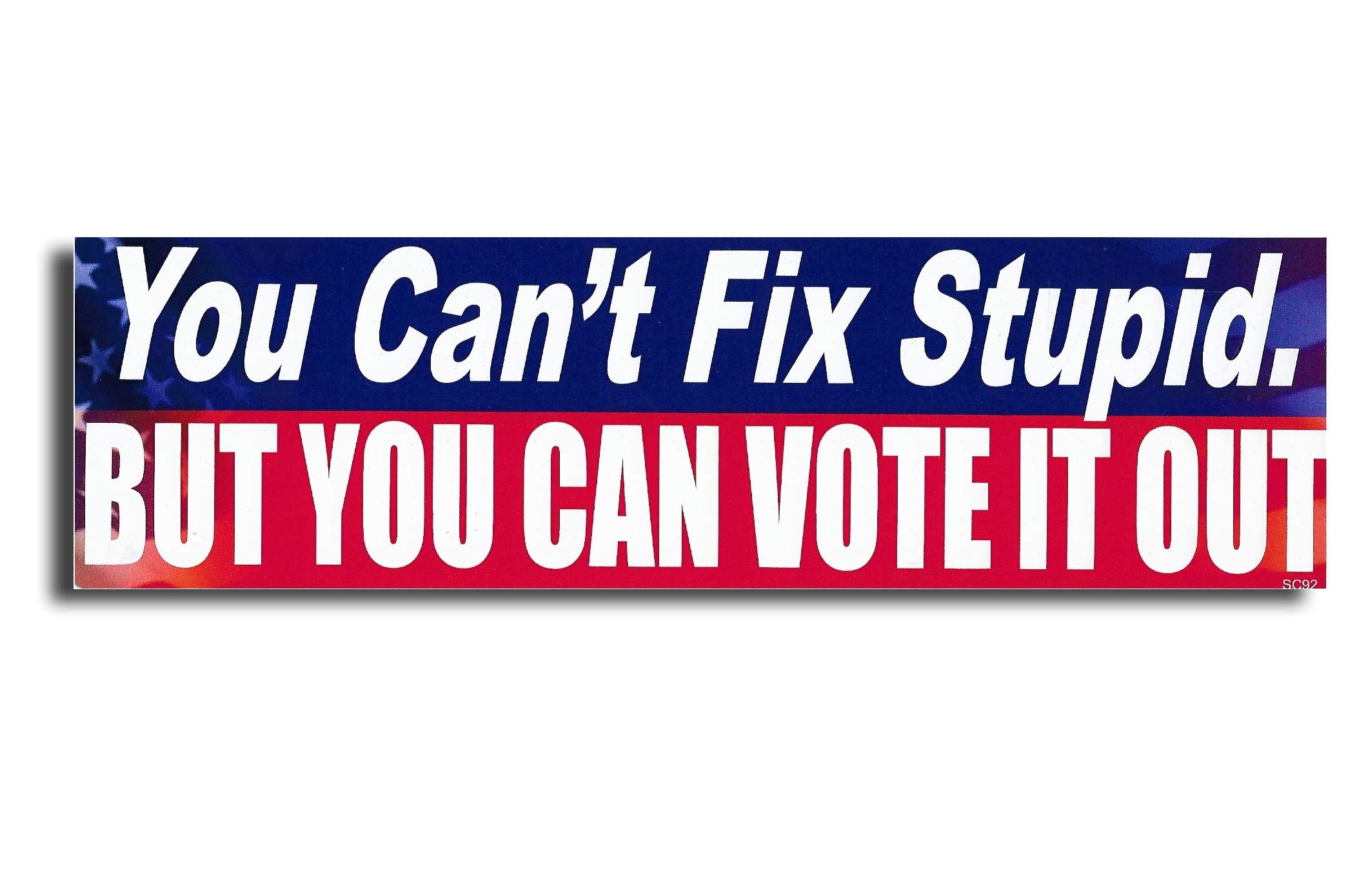 Gear TatzYou Can't FIX Stupid. BUT You CAN Vote IT Out New Bumper Magnet Political