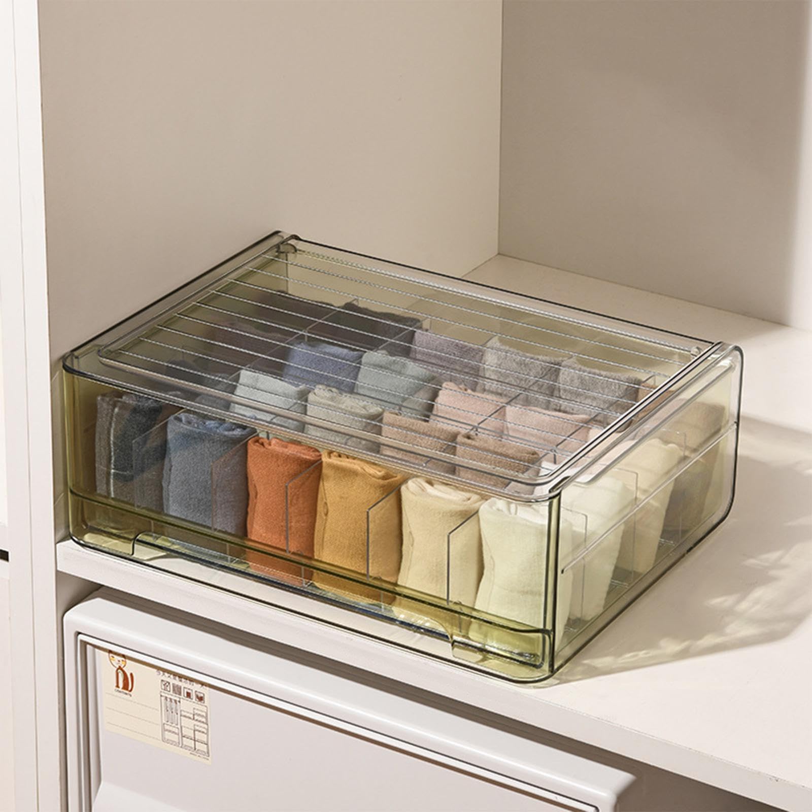 Organizer per cassetti per biancheria intima, scatola divisoria per