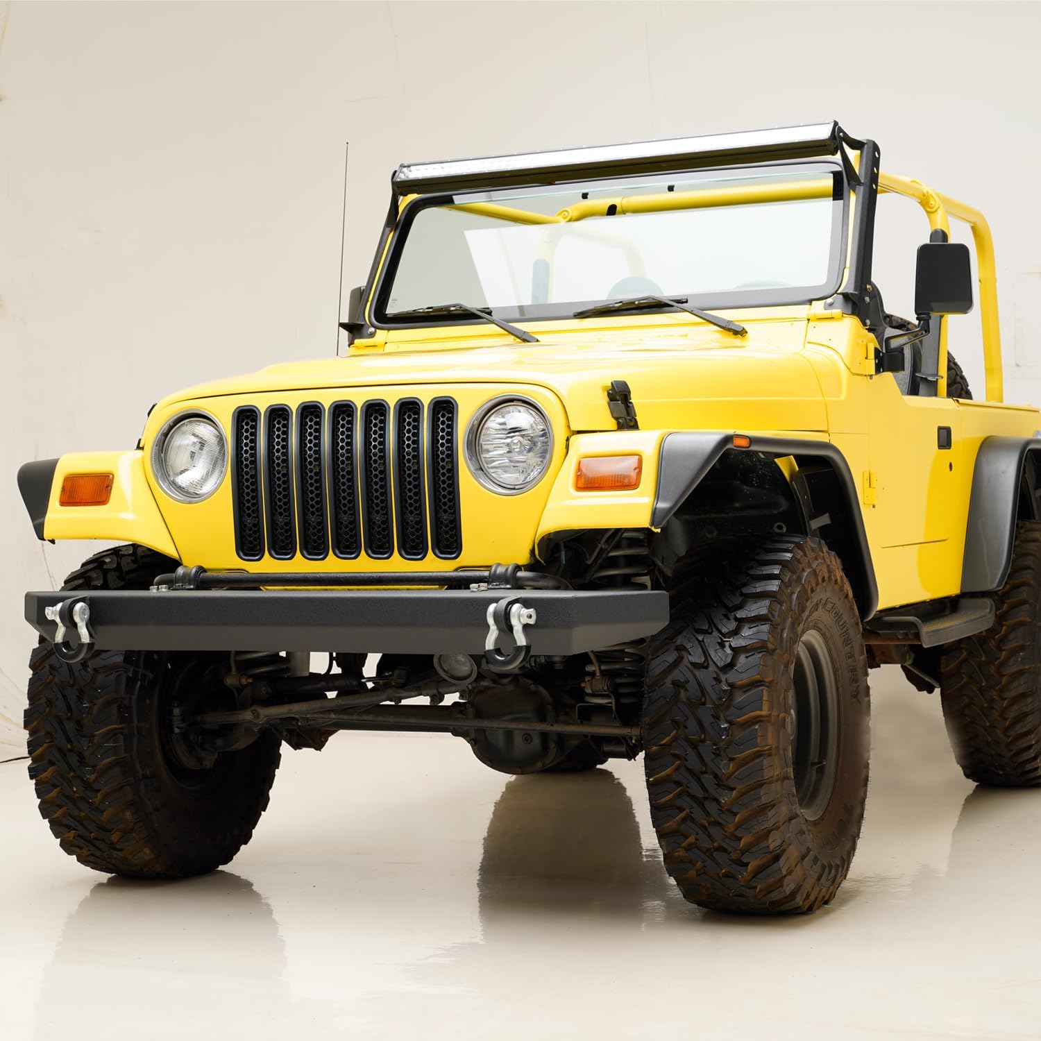 Front Grille Fit for Jeep Wrangler TJ 1997-2006 Black Hood Grill Guard Insert Mesh Grilles