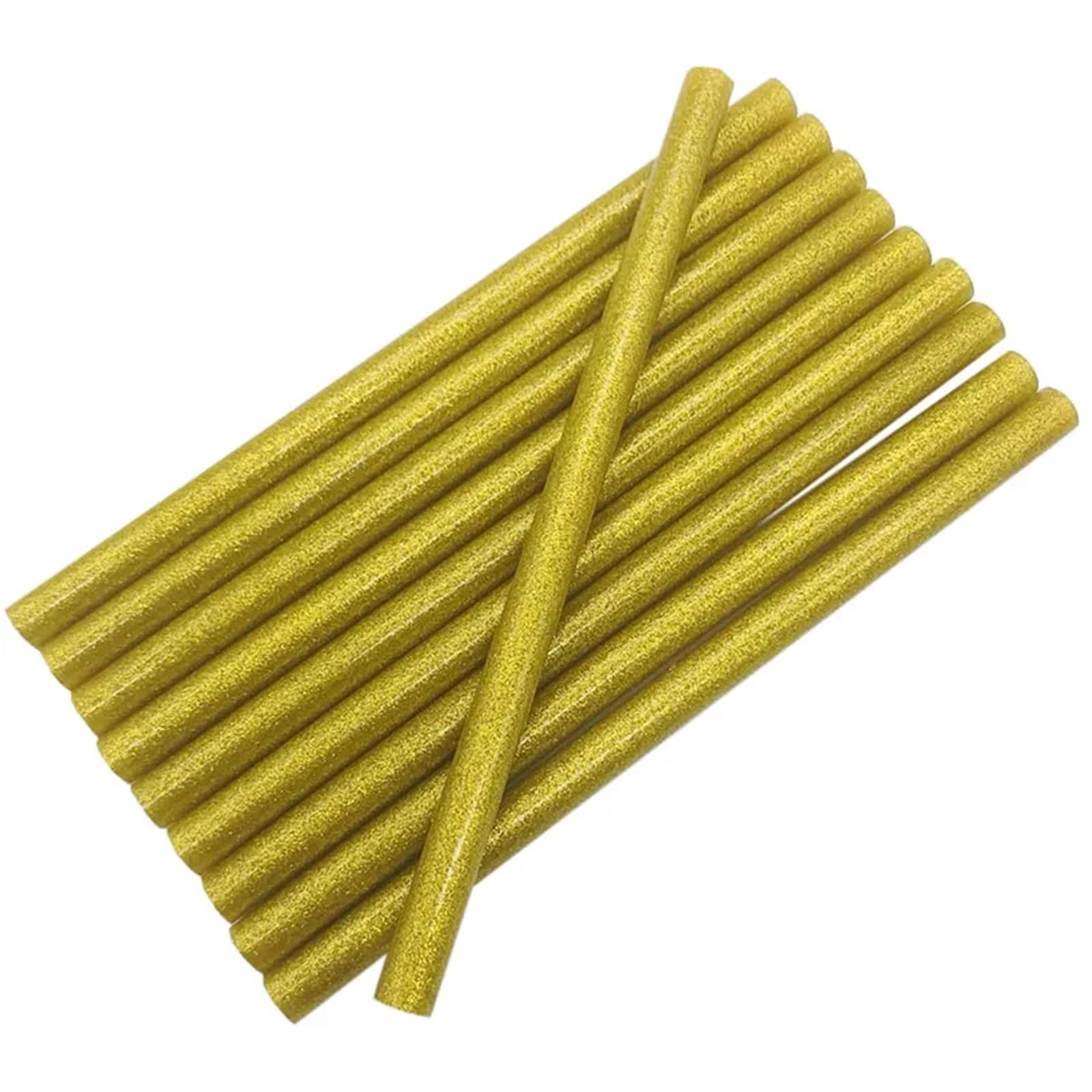 HeißKlebestifte Heißklebestifte for Bastelarbeiten, Telefongehäuse, Reparaturzubehör, Klebstoff, 11 mm x 200 mm, goldfarbener Klebestift FüR Heimwerken Reparieren