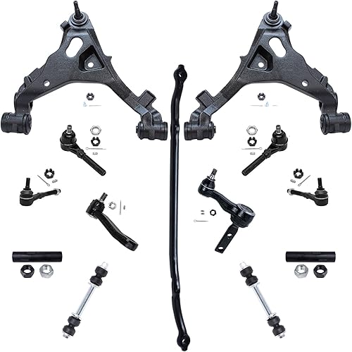 Miniatura 25 de Detroit Axle - Kit de suspensión frontal de 12 piezas para Toyota Corolla 2003 2004 2005 2006 2007 2008, 2 brazos de control inferiores, 2 rótulas