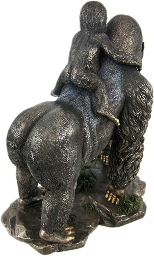 Miniatura 3 de US Figura coleccionable de animales coleccionables de 8 pulgadas para madre gorila y bebé