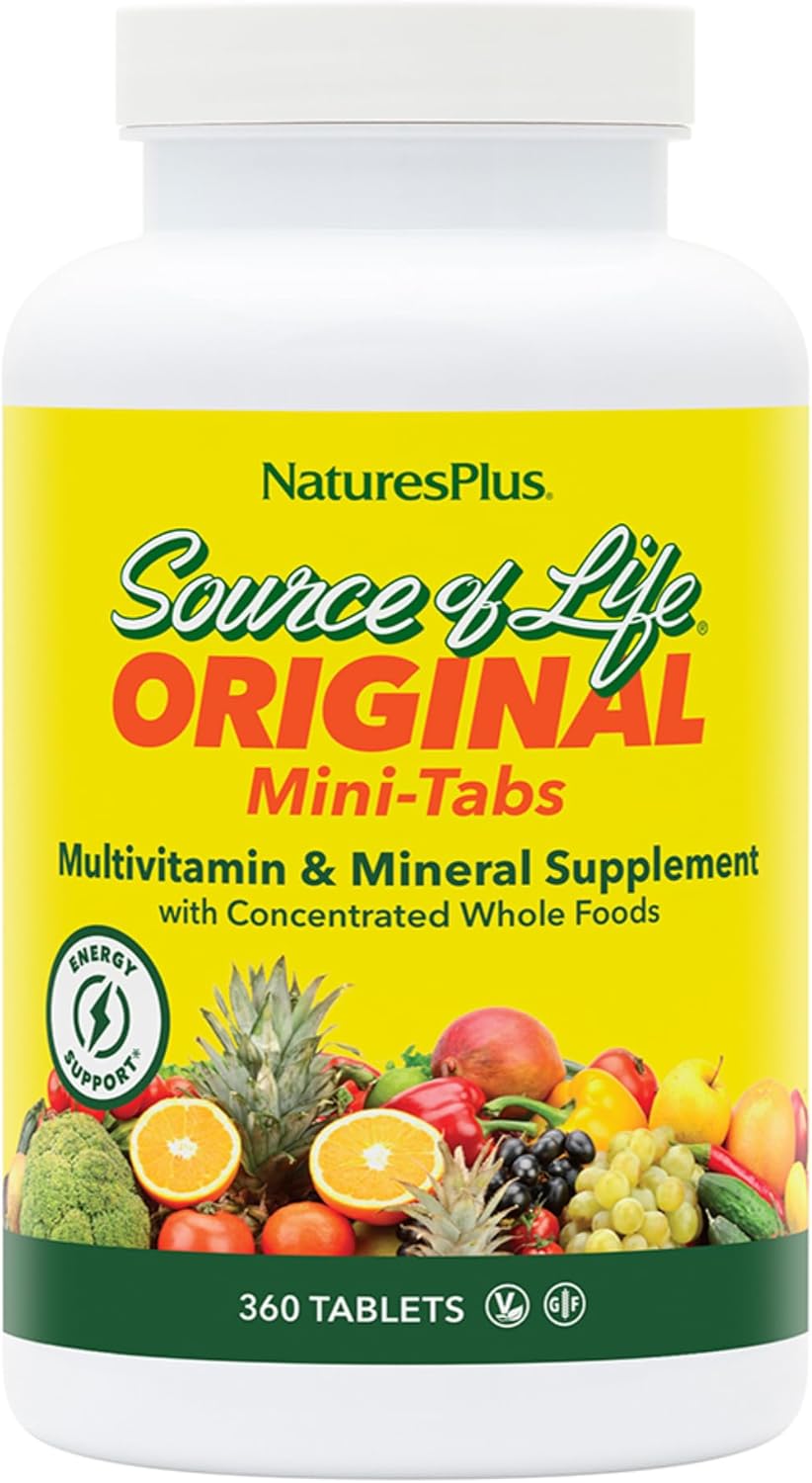 NaturesPlus Ultra Source of Life with Lutein - 180 Tablets - Multivitamin Supplement with Whole Foods - Supports Natural Energy & Overall Well-Being - Gluten Free, Vegetarian - 60 Servings
