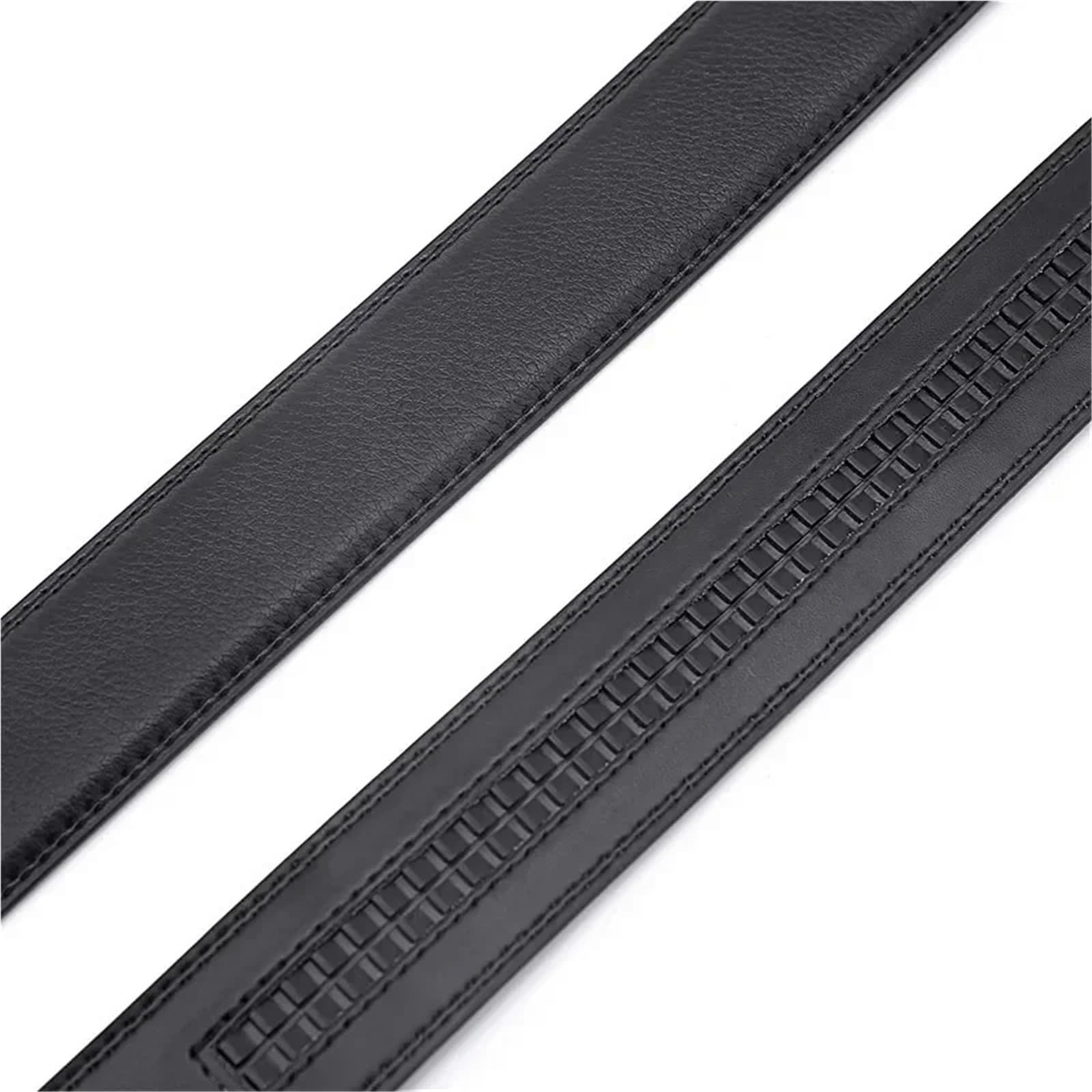 Cinture da uomo in pelle con fibbia automatica 2 pezzi morbide per Abbigliamento