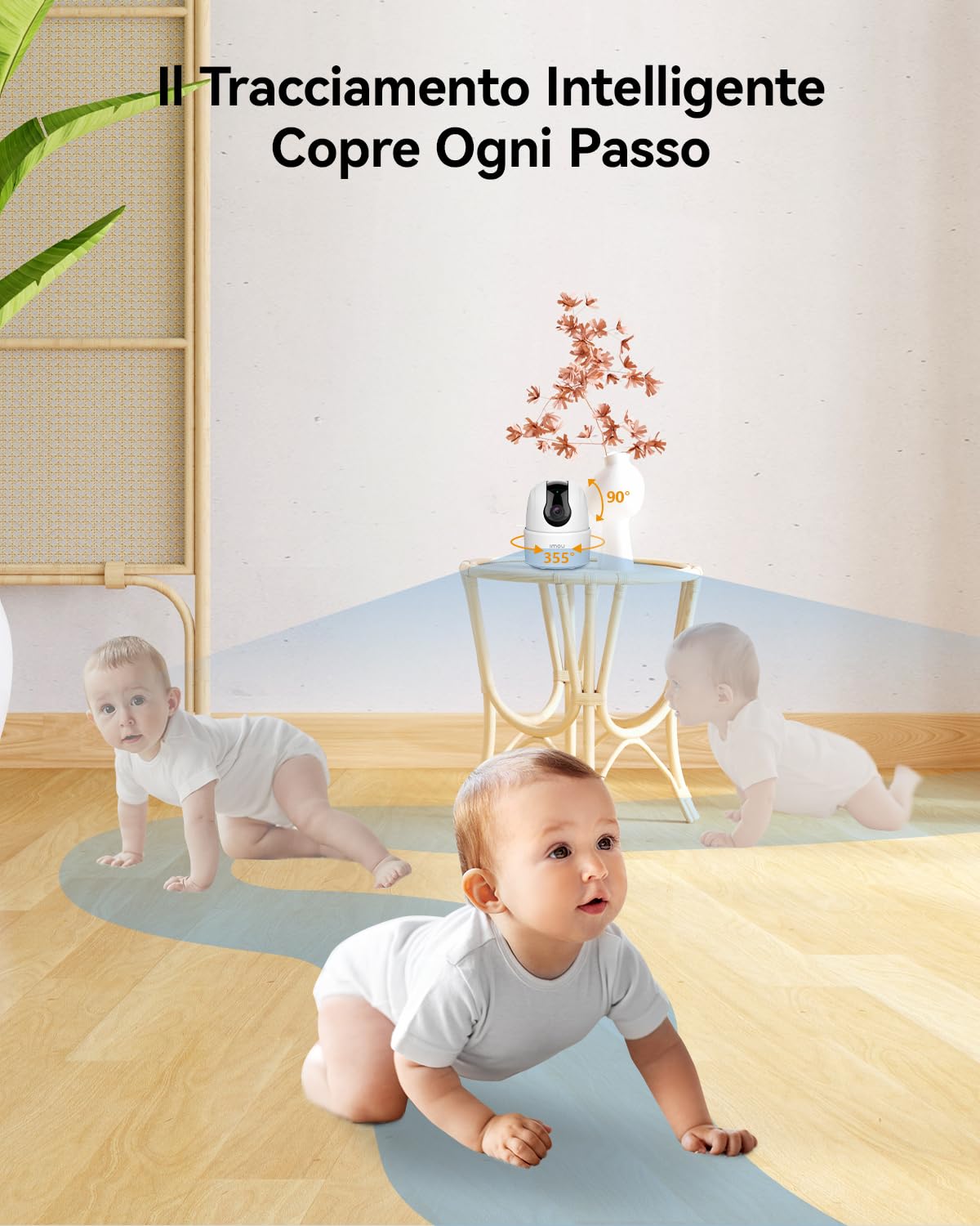 Imou Sistema di Allarme Casa 11 Pezzi, Sistema Antifurto Completo con Faretto/Sirena Allarme 100DB, 1 Telecamera Wifi Interno, 2 Telecomandi, 4 Sensori, 2 Sensori di Movimento, Compatibile con Alexa