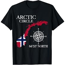 Norway Arctic Circle Norwegian Flag Pride Souvenir Norge T-Shirt