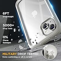 Vista 54 de Miracase - Funda magnética para iPhone 13 Pro Max de 6.7 pulgadas (compatible con MagSafe), transparente, completo, protector de pantalla de vidrio