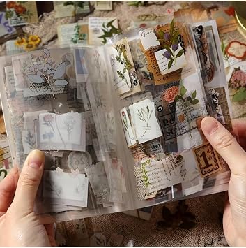 Kolbi Craft 2 Sayfa 12 Adet Şeffaf Vintage Sticker Bullet Journal Scrapbook Laptop Ajanda Planlayıcı