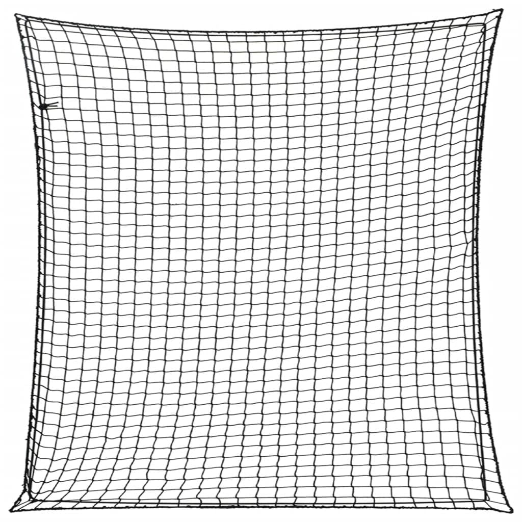 Anhängernetz mit Gummiseil Schwarz 4x4 m PP Polypropylen Ladefläche universell elastisch sicher Transport Ladungssicherung für Anhänger Pkw SUV