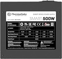 Vista 4 de Thermaltake Smart 500W 80+ White Certificado PSU, Alimentación continua con ventilador de refrigeración ultrasilencioso de 120 mm, fuente
