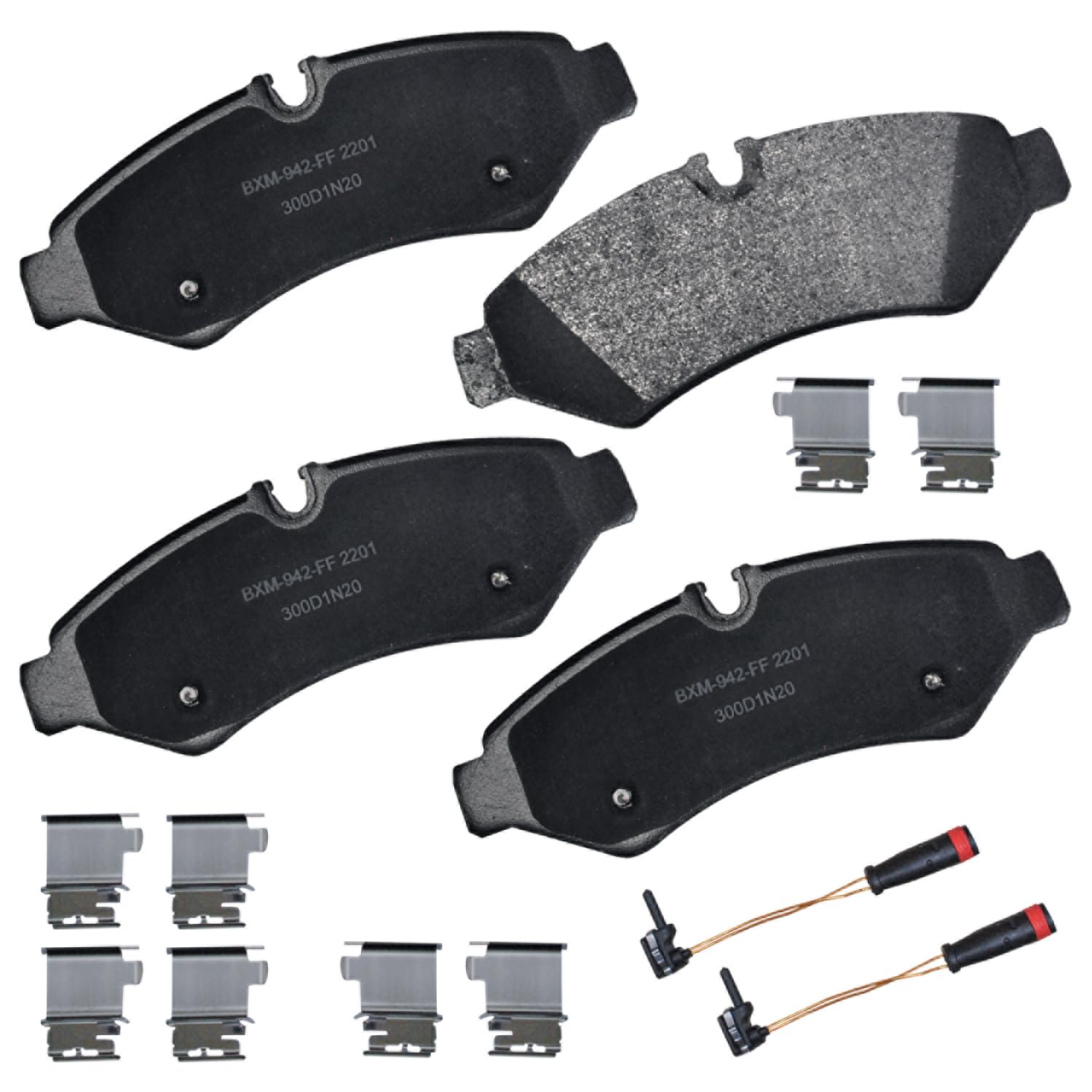 Bendix Premium SBM2201 Semi-Metallic Rear Brake Pads for Freightliner Sprinter 2500 2019, Mercedes-Benz Sprinter 2019, Sprinter 1500 2023-2019, Sprinter 2500 2024-2019