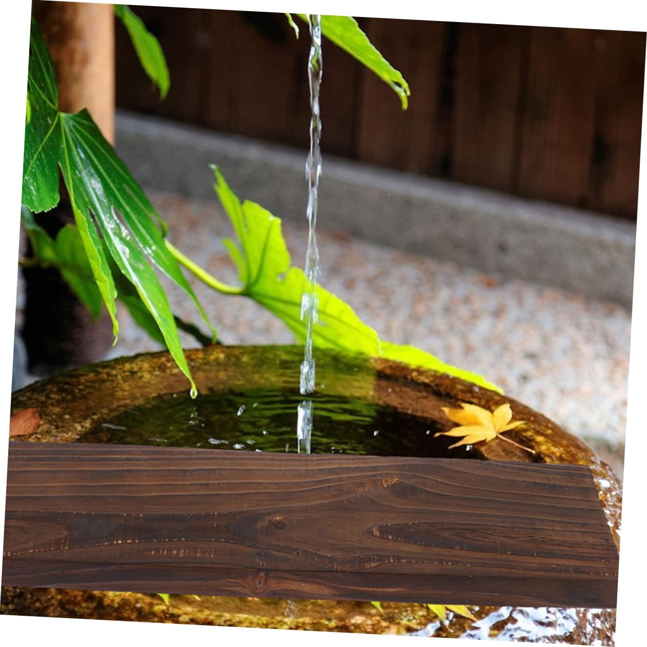 Ancient Method Aquarium Fountain Plate Natural Wood Construction for Healthy Water Movement for Indoor and Outdoor Decor