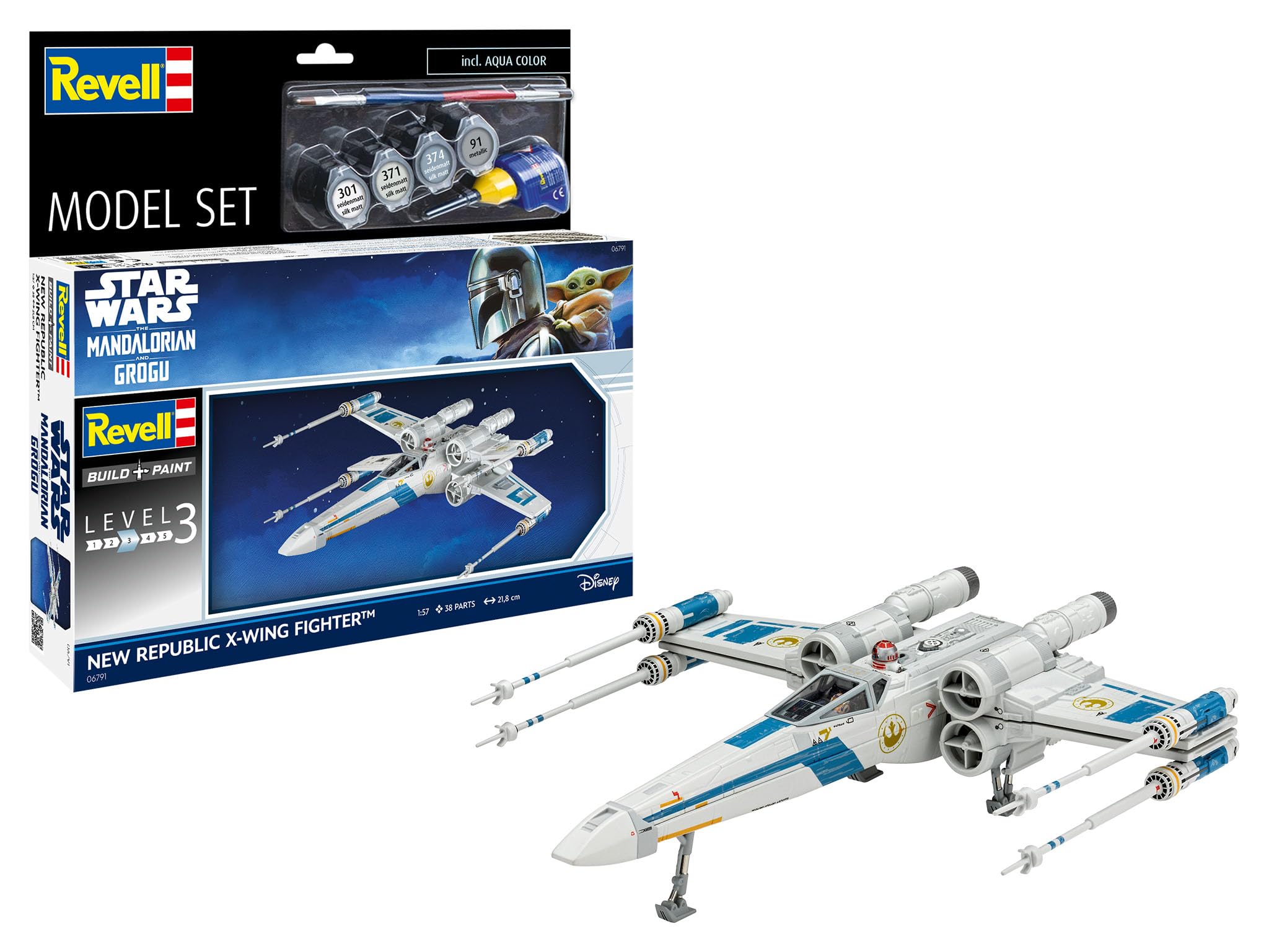 Revell 66791 - Set di modellini The Mandalorian: articolo C, scala 1:57, non costruito/non verniciato, in plastica, con accessori