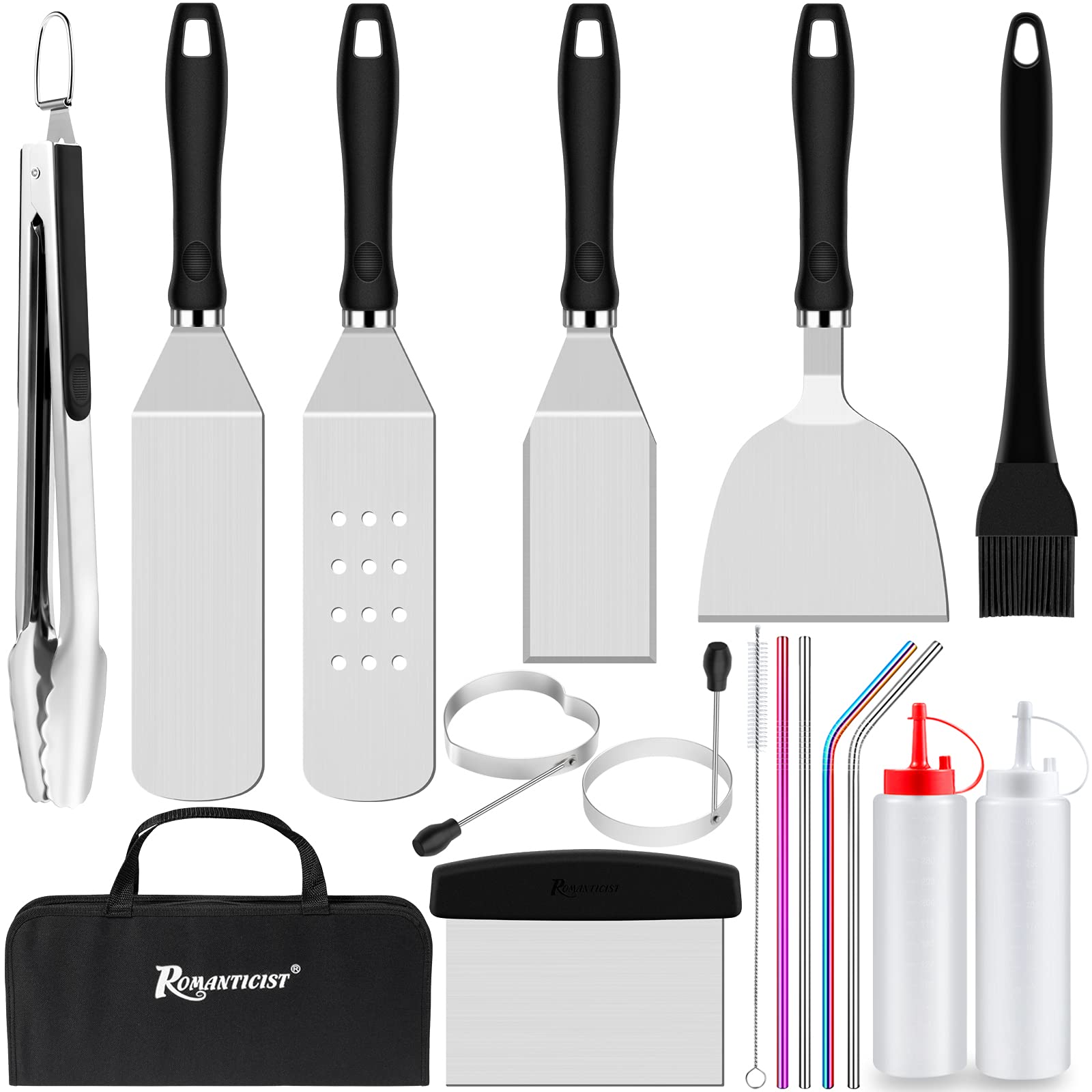 Buy ROMENTICIST 17pcs BBQ Griddle Accessories Cooking Kit, Heavy Duty