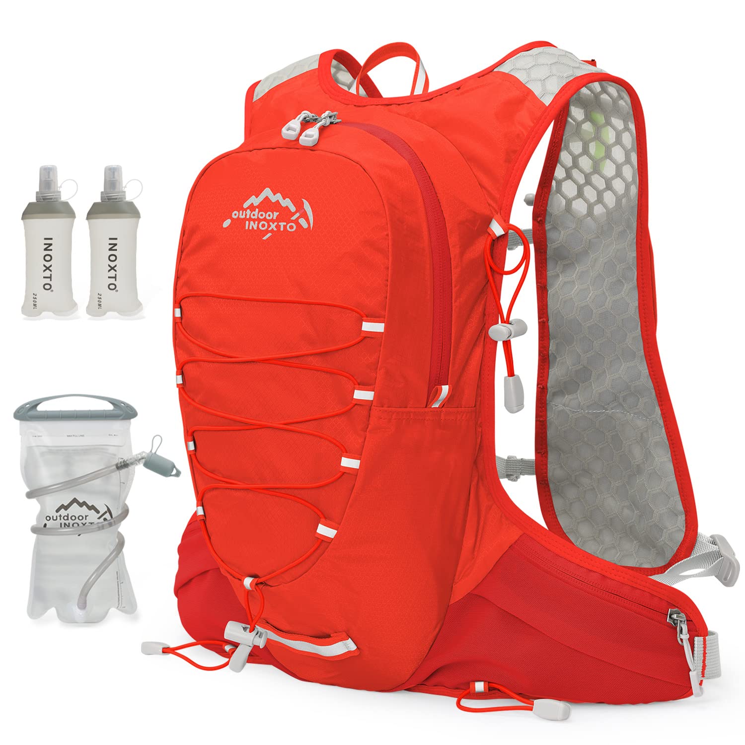 IX INOXTO Running Hydration Vest for Men Women Water Backpack for Running 3L Running Hydration Pack for Trail Running Marathon Race Hiking