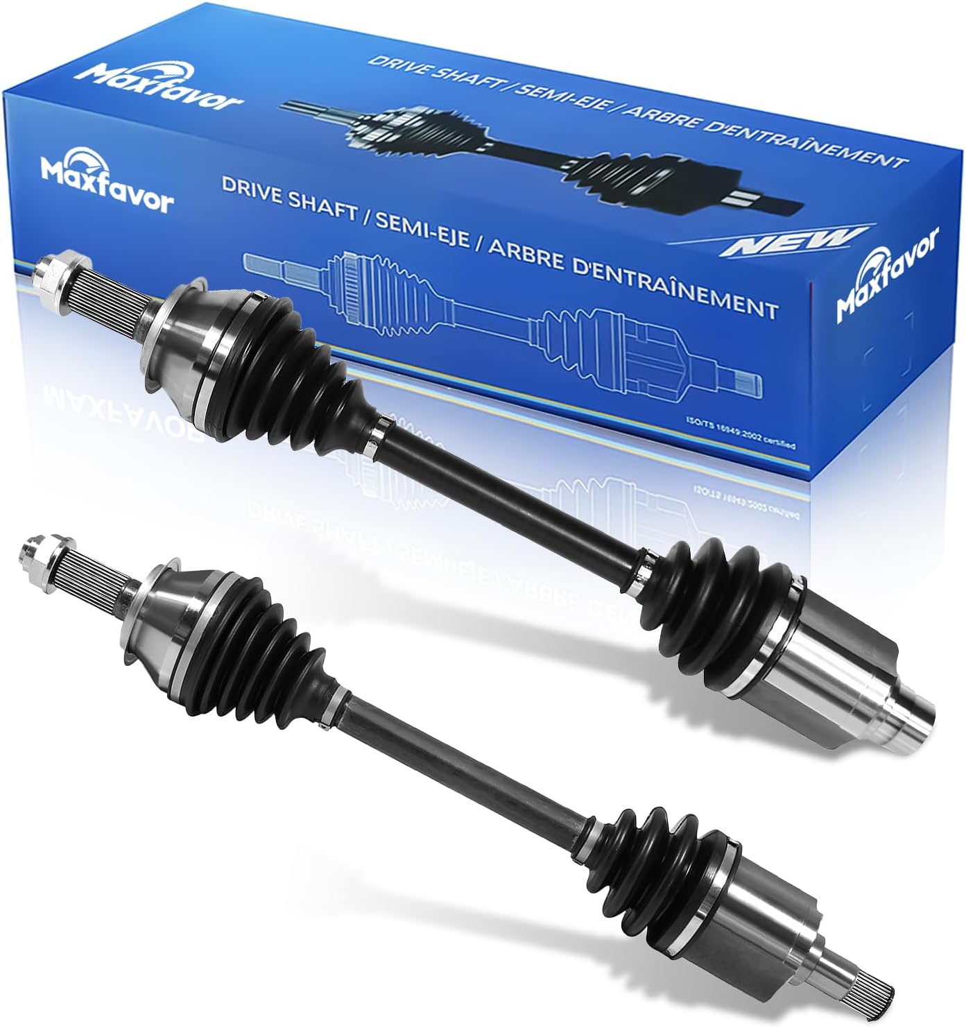 Maxfavor CV Axle Front FWD Replacement for Honda Civic 2006 2007 2008 2009 2010 2011 2.0L Si/MUGEN Si 4Cyl Manual, 2 pcs CV Axle Joint Shaft Assembly Driver and Passenger Side