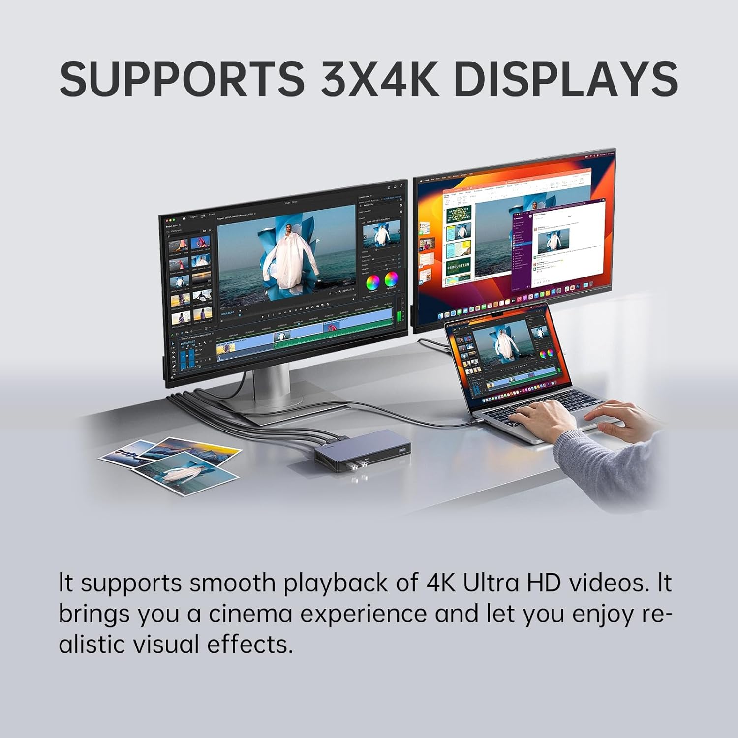 Multi-display setup with SOYO M2 Pro Mini PC for enhanced productivity
