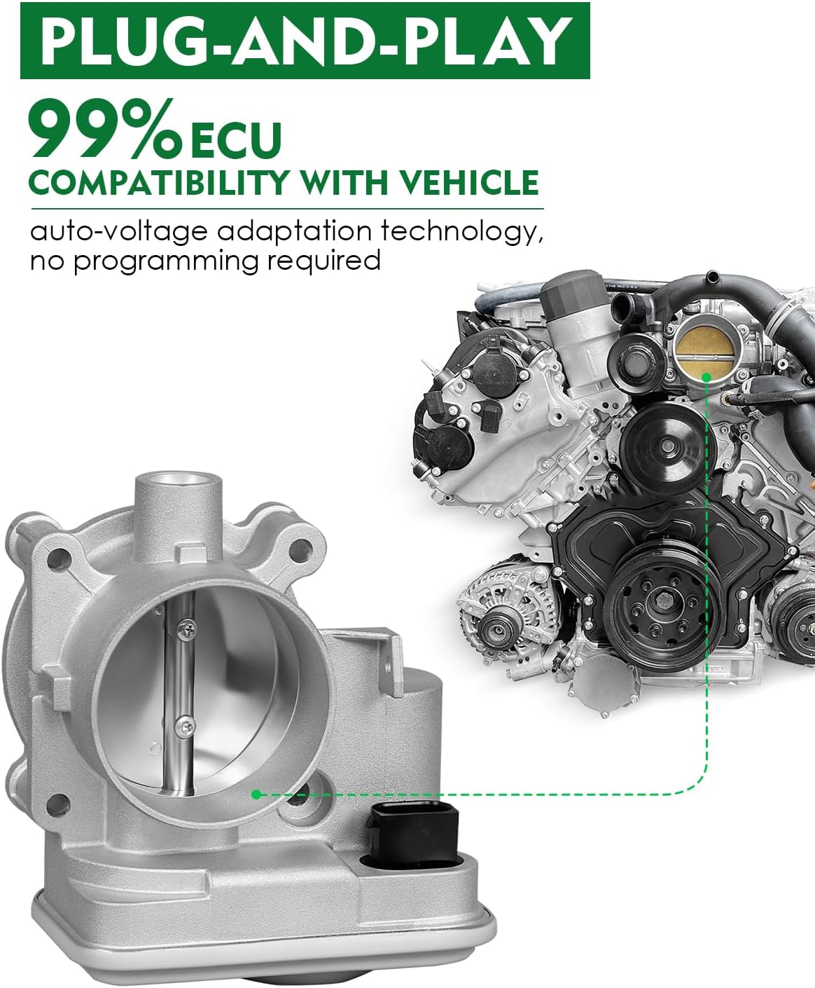 Electronic Throttle Body for:-Dodge Dakota Durango for:-RAM 1500 for:-Jeep Grand Cherokee Commander Wrangler 2007-2011, for:-Chrysler Pacifica 07-08 3.7L 3.8L, 6 Pin OE# 04861661AA 04861661AB