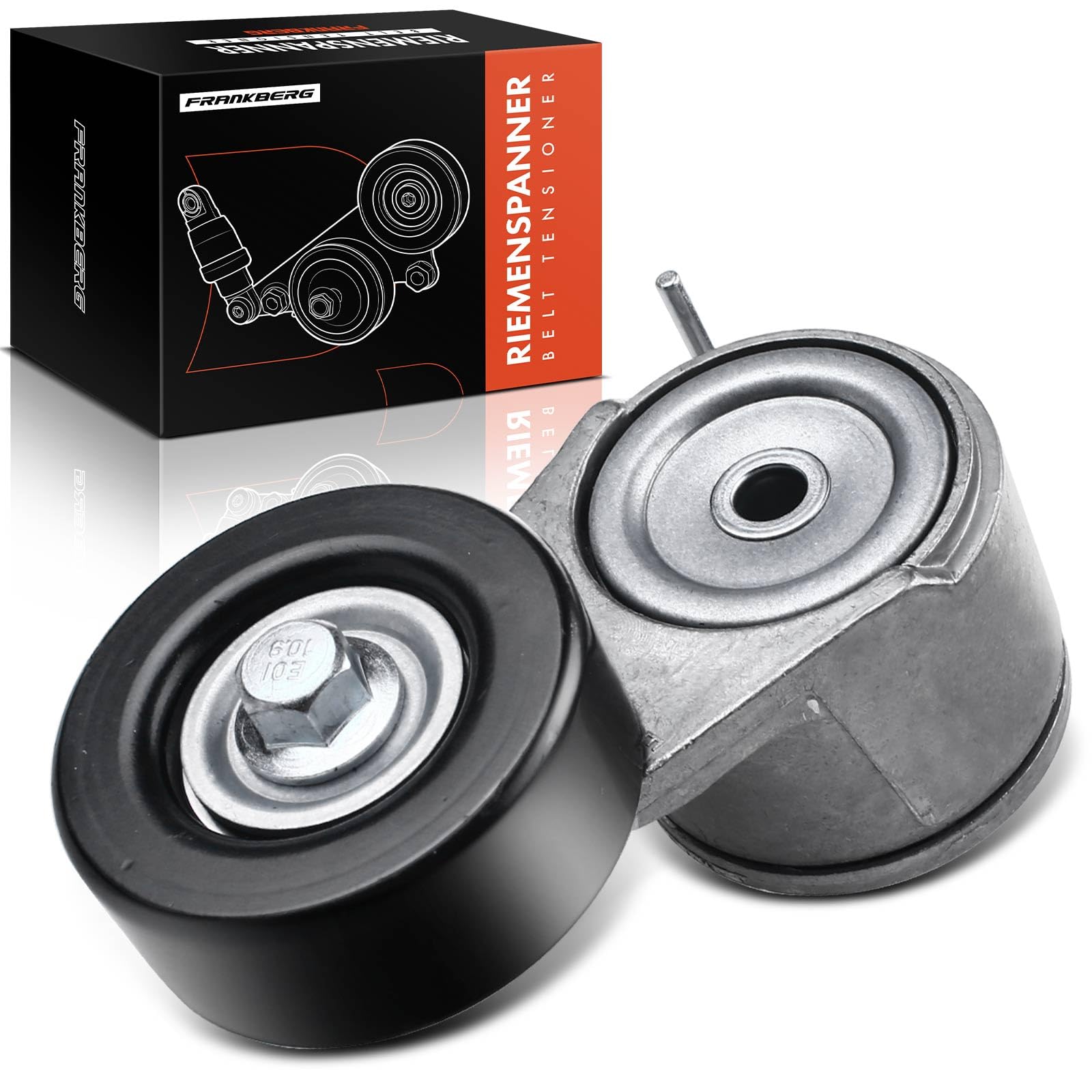 Frankberg Polea guía de rodillos Compatible con Wrangler III JK 2.8 CRD Nitro 2.8 CRD 4WD Nitro 2.8 CRD Wrangler III JK 2.8 CRD RWD Replace# 6802711AB