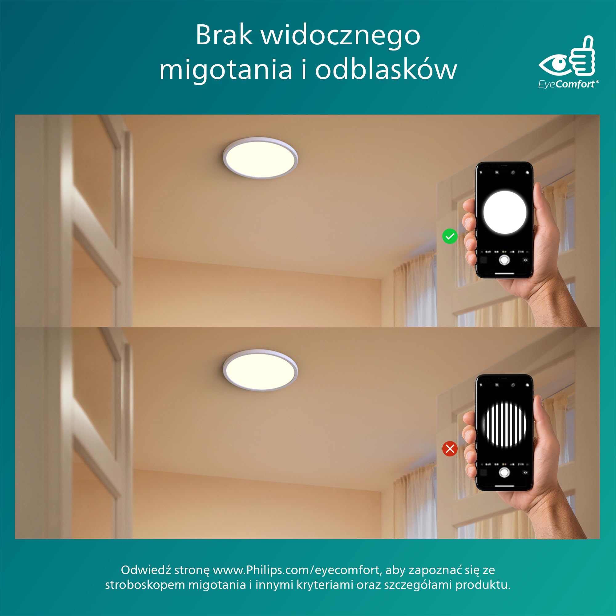 Philips LED lampa sufitowa Superslim Sceneswitch 18 W