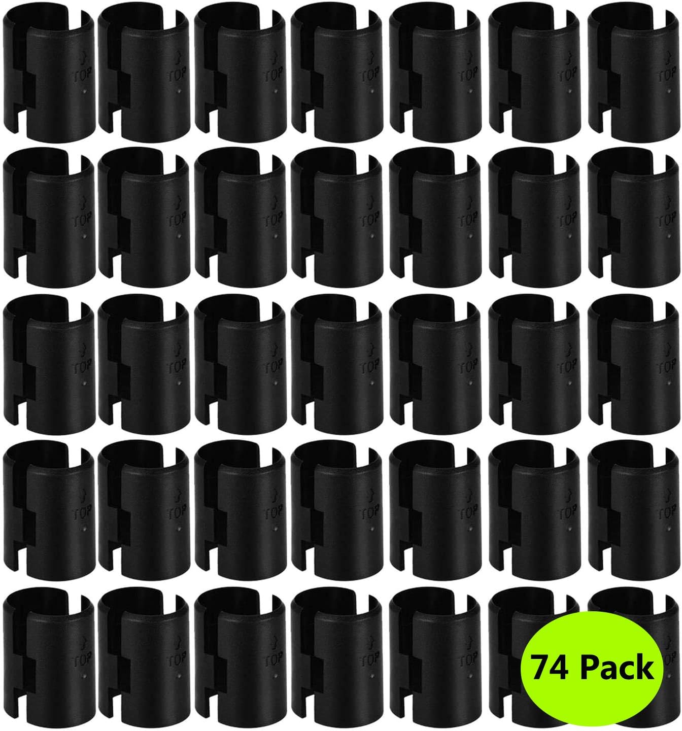 74-Packs Wire Shelf Clips,Wire Shelving Shelf Lock Clips for 1" Post- Shelving Sleeves Replacements for Wire Shelving System,Fits with Thunder Group, Alera, Honey Can Do, Eagle, Regency, Metro & More: Home Improvement
