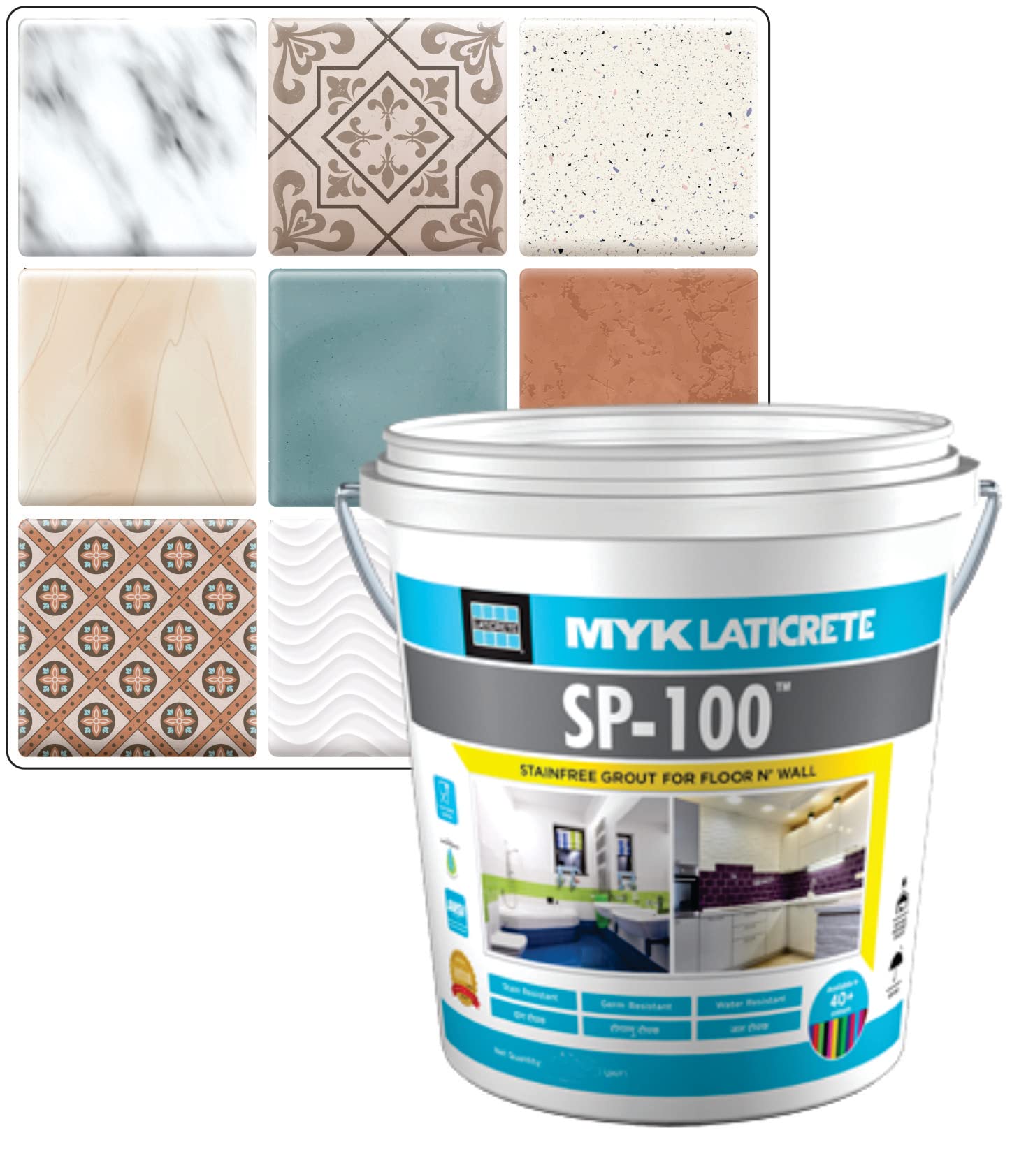 MYK LATICRETE SP-100 Stainfree Epoxy Grout For Floor & Wall (44 Bright White) Hardener :70g Resin :180g & Filler 750g = 1kg) White color epoxy grout (B0BRQNRWNX) Amazon Price History, Amazon Price Tracker