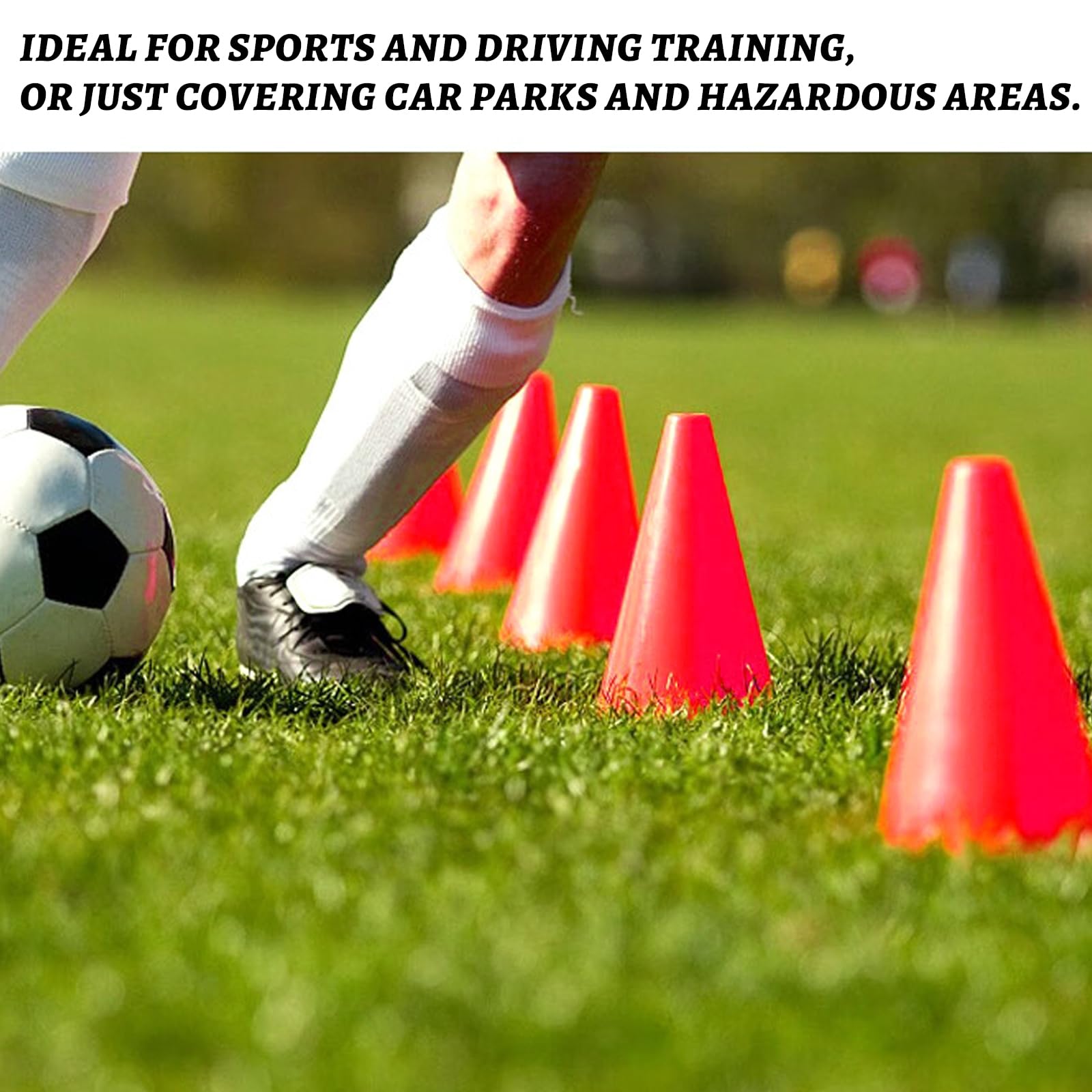 15 Pezzi 18cm Coni Allenamento Calcio Conetti Segnaletici Coni Sport Coni di Marcatori per Allenamento di Calcio, attività, Gioco, Pallavolo, Addestramento