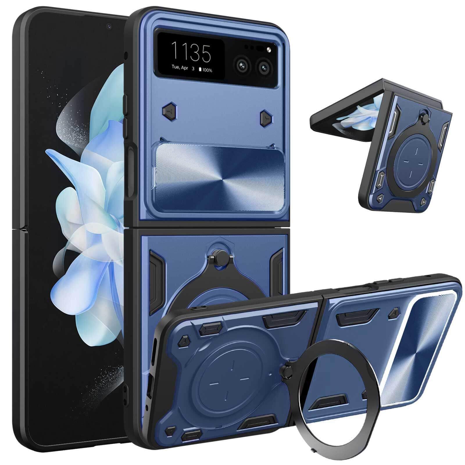 Newlike Back Cover for Sliding Lens Cover and Rotating Holde Magnetic Car Holder Back Cover for Motorola Razr 40 -Blue (B0DGQGQGBY) Amazon Price History, Amazon Price Tracker