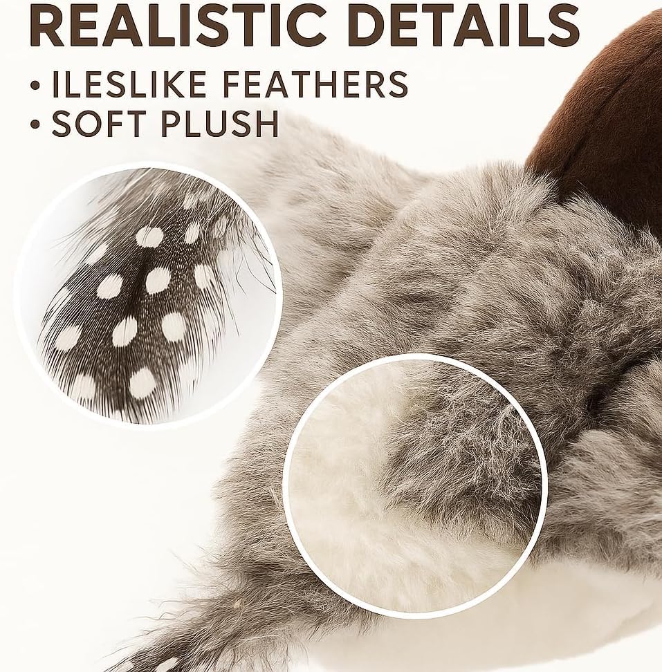 Interactive Cat Toy Flapping Bird, Lifelike Sandpiper with Chirp Sound, Touch Activated Catnip Bird Toy - Image 3