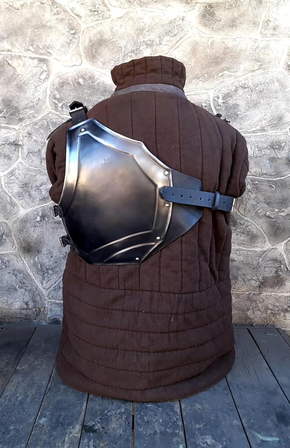 LARP Cuirass Gladiator Steel Half Chest Armor Breastplate Handcrafted Halloween Armor Costume