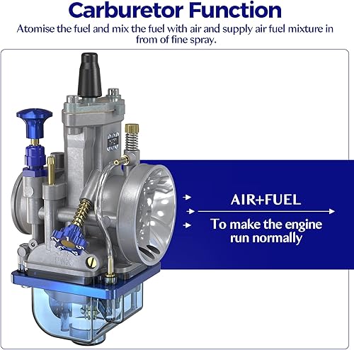 Miniatura 4 de 1PZ PCB-S3F PWK - Carburador de carreras de carburador universal 2T 4T, repuesto para motor de 125 cc a 250 cc, Predator, 212 cc, GY6, motocross,