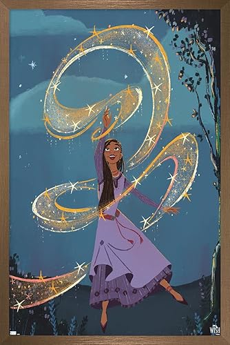 Vista 66 de Trends International Disney Wish - Póster de collage 6 (Asha), 34 pulgadas de largo x 22.4 pulgadas, paquete de póster y clip