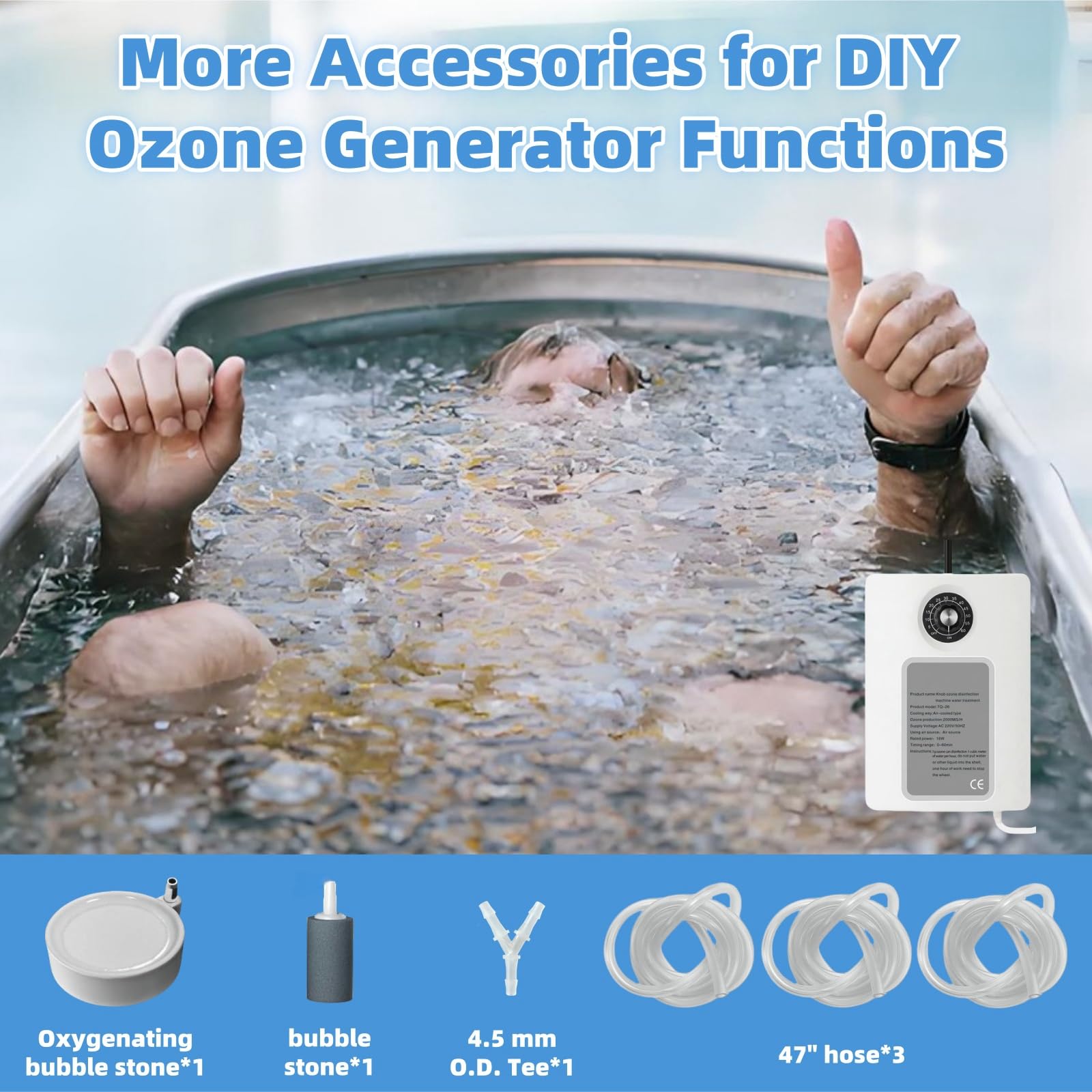 Amazon.com: Ozone Generator for Cold Plunge Tub, 2000mg/H Ozone