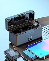 Vista 8 de Micrófono Lavalier inalámbrico para iPhone - Micrófono Bluetooth de solapa tipo C e iluminación Mini micrófono Android Microfonos Inalambricos