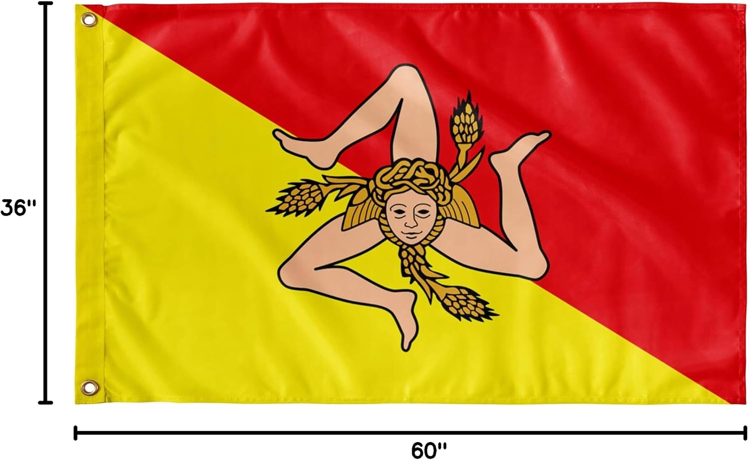 Sicilian Wall Flag