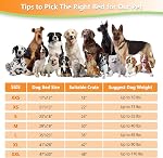 KISYYO Lits pour chiens orthopédiques pour grands chiens Lits de Kennel pour chien confortable de luxe fixe pour les crates lavables pour animaux de compagnie, gris (102 * 66 * 7CM/41 * 27 * 3.5inch)