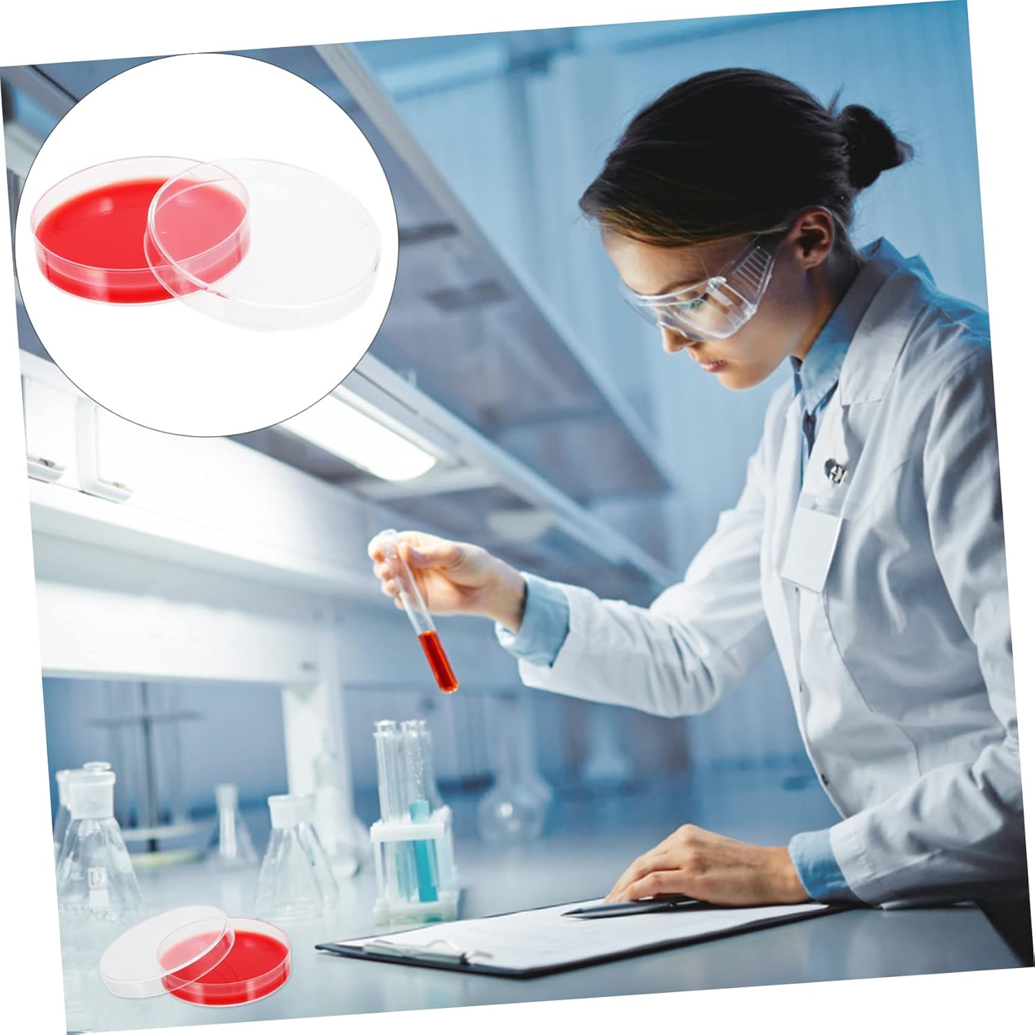 20pcs Agar Culture Medium Petri Plates Agar Plates for Labs for Microbiology Experiments and