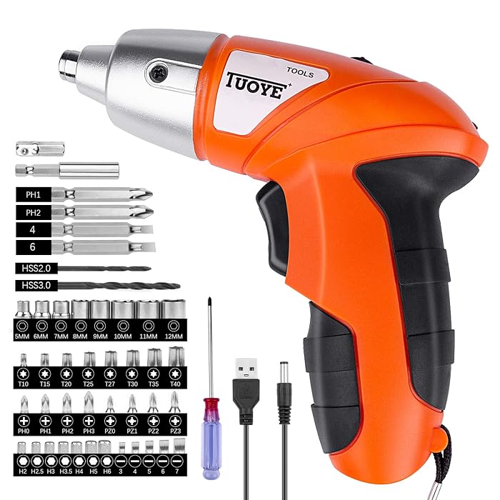 Buy Cordless Screwdriver, Gvoo 4.8V 