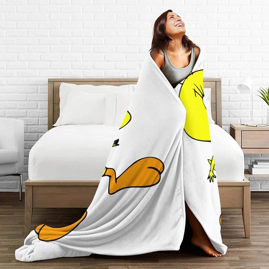 Amazon｜毛布 ブランケット トゥイーティー ひざ掛け フランネル