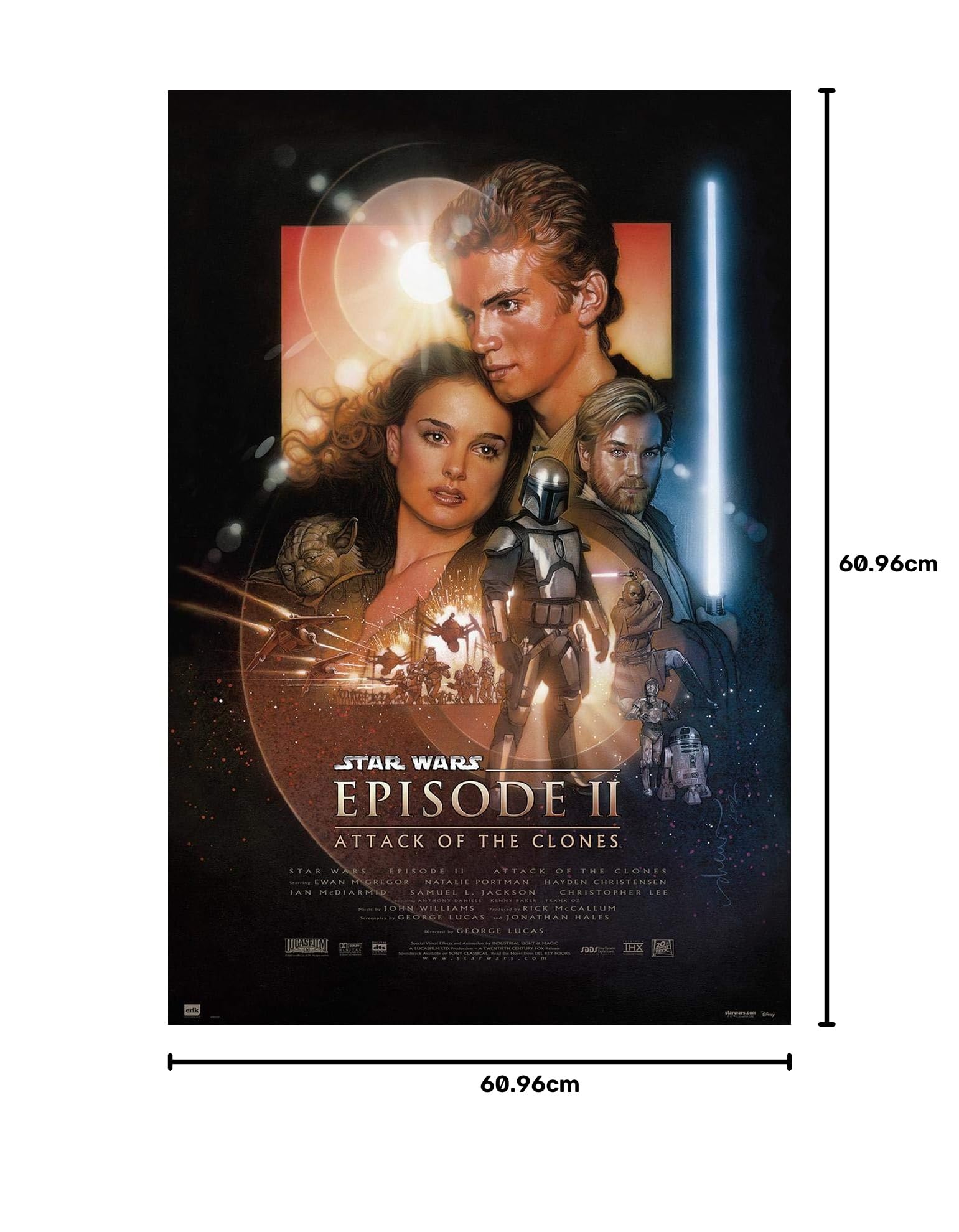 Close Up Star Wars Episode I-III zestaw 3 plakatów (61 cm x 91,5 cm)