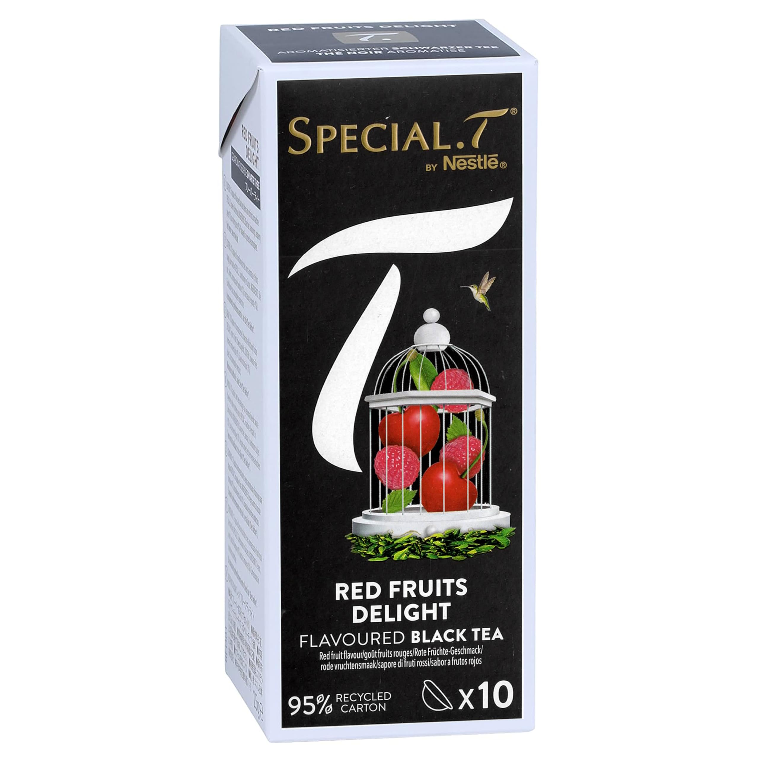 Spécial.T - Coffret 50 gélules - 5 variétés de 10 capsules - Rose de pamplemousse (bio), verveine (bio), pêche mandarine, passion tropicale & délice de fruits rouges