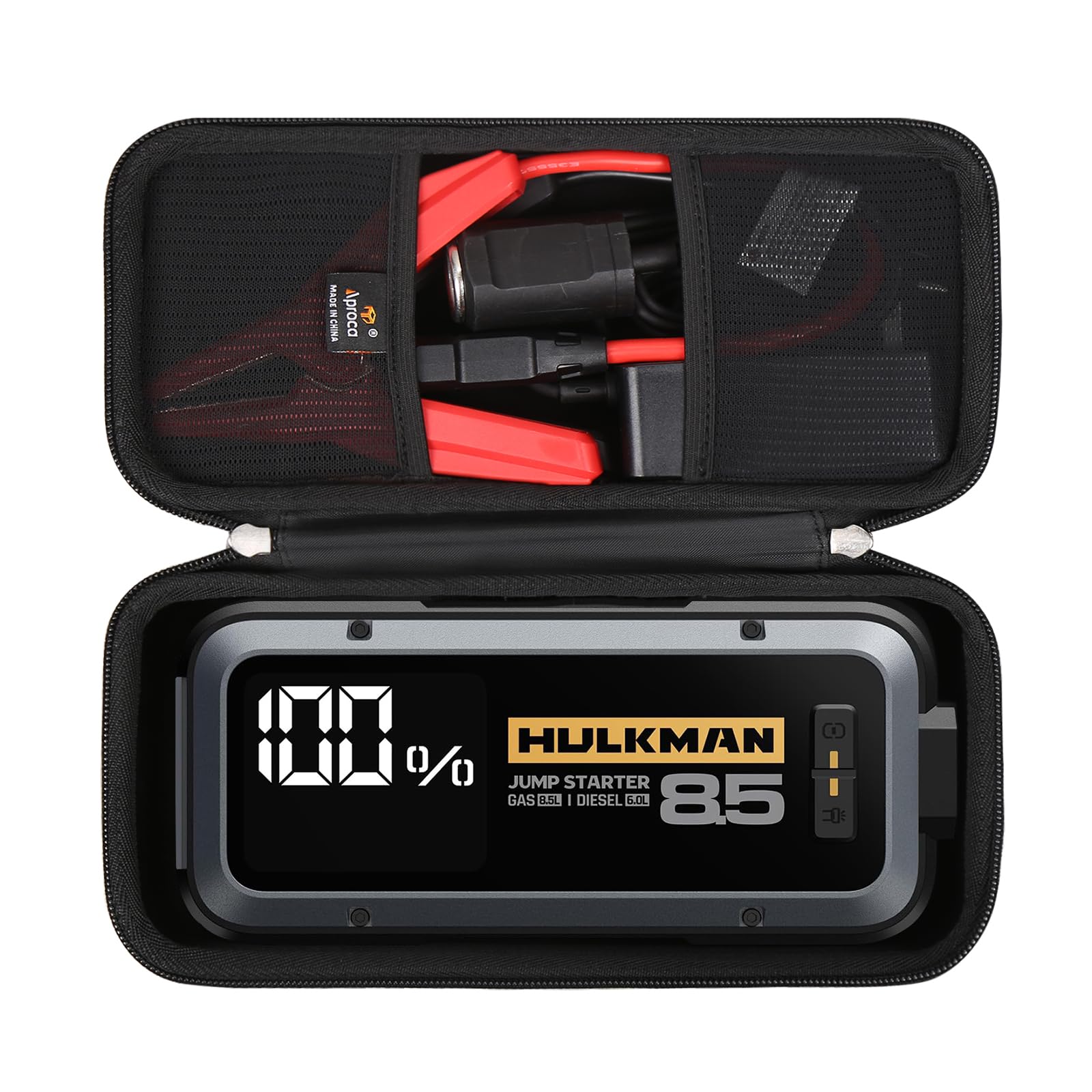 Aproca Hard Travel Storage case Compatible with DBPOWER 600A 18000mAh Portable Car Jump Starter (Grey)