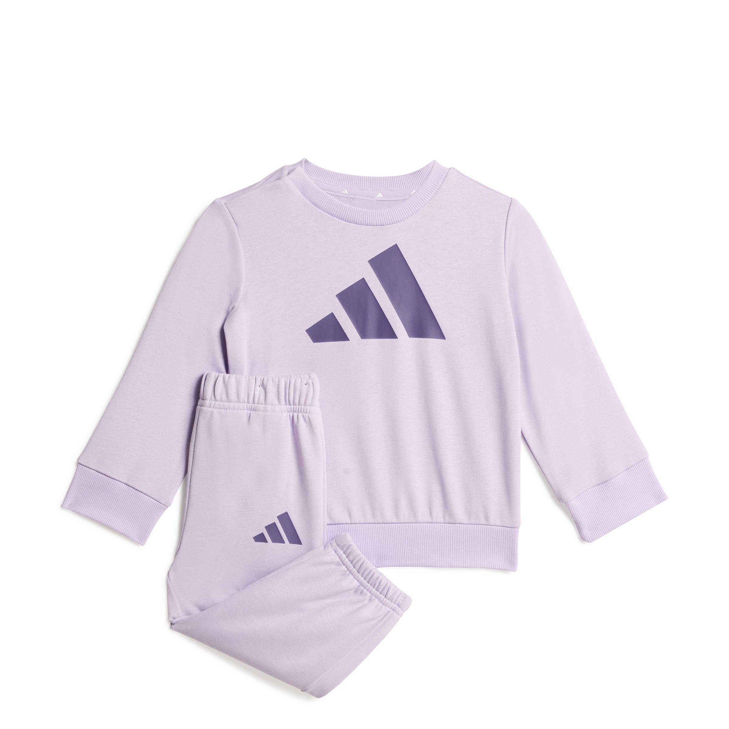 adidas Uniseks - niemowlęta ESSENTIALS BIG LOGOJOGGER, powder plum/aurora plum, 0-3 Months