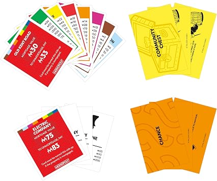 Monopoly Board Game with Storage Tray and Larger Tokens - English language, Irish Game Board