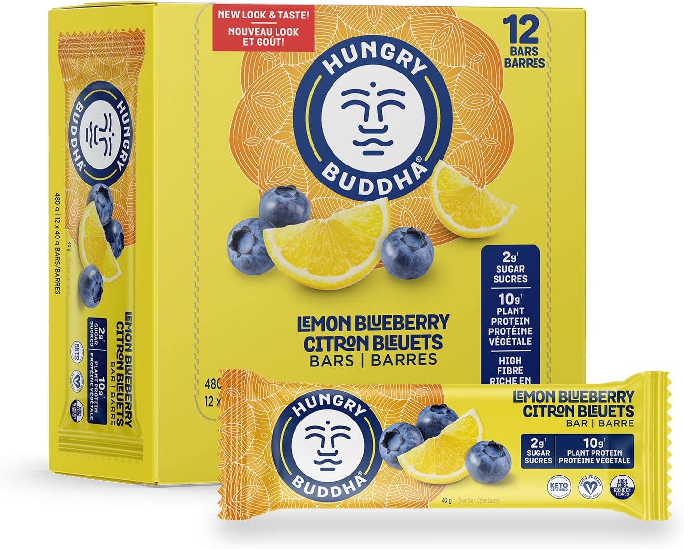 Hungry Buddha Bars Plant Based Protein Bars Vegan Nutrition Bars