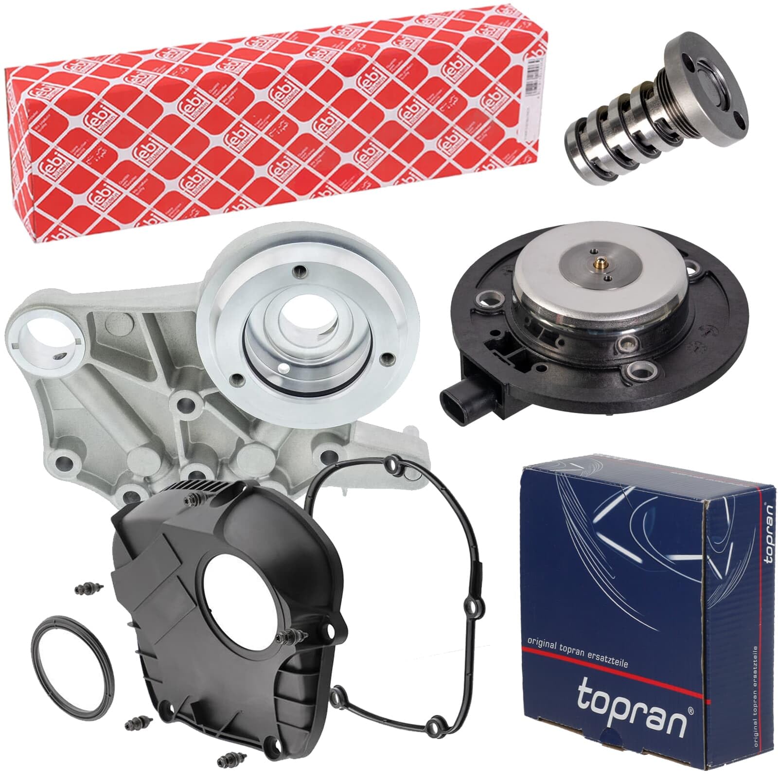 Nockenwellenlager+Zentralmagnet+Ventil | 115 984 + 118 526 + 40201 + 40198 passend für 1.8+2.0TSI
