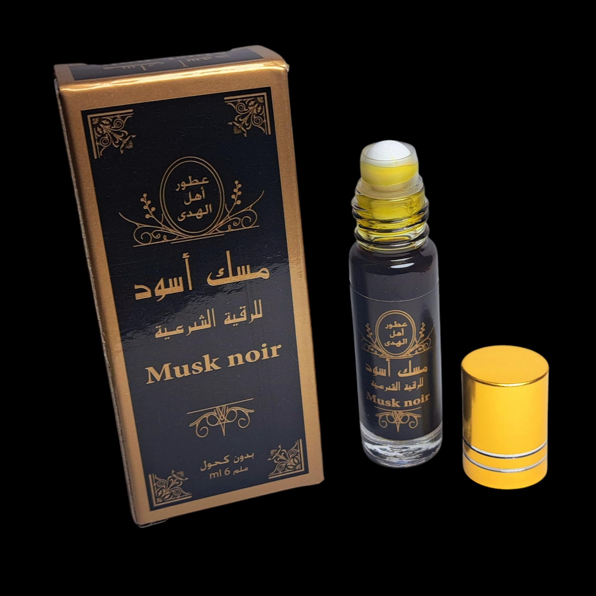 Aceite de Almizcle Negro de 6 ml, Perfume Árabe MUSK NEGRO
