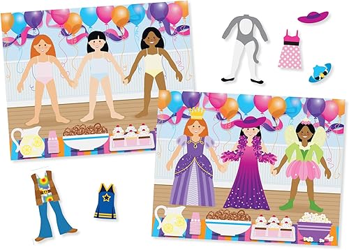 Miniatura 4 de Adhesivos reutilizables de ropa "Dress-up" de Melissa & Doug, Multicolor